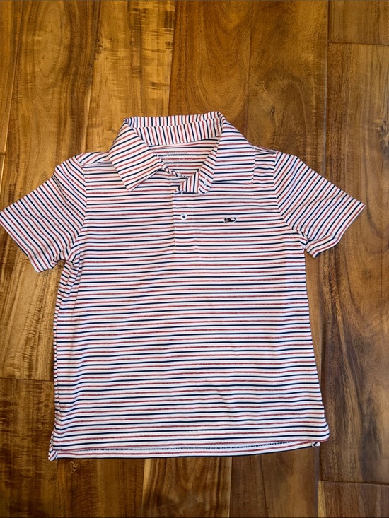 Vineyard Vines Other - Vineyard Vines Red & Navy Striped Kids Polo